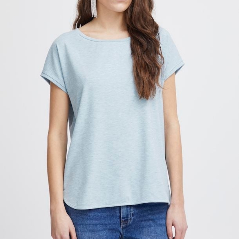 Ichi Ihrebel T-Shirt Tee Shirt Top Blue S